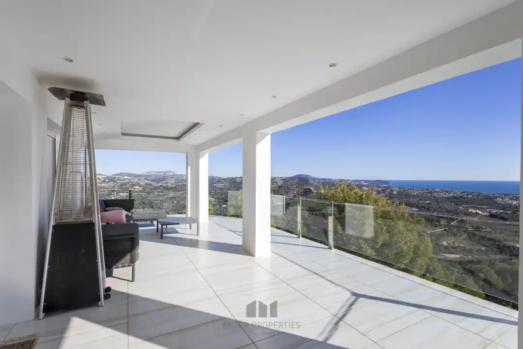 Terrace of Flat for rent in Calpe / Calp  with Air Conditioner, Heating and Terrace