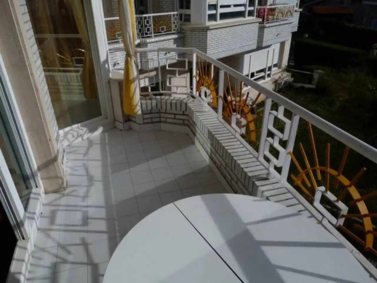 Terraza de Apartamento de alquiler en Noja con Calefacción, Amueblado y Piscina comunitaria