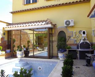 Swimming pool of House or chalet for sale in  Albacete Capital  with Air Conditioner, Terrace and Storage room