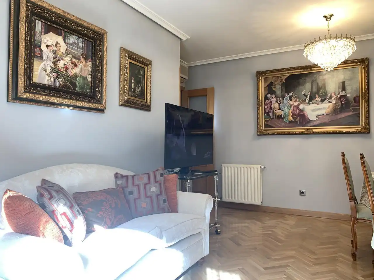 Sala de estar de Piso en venta en Madrid con Aire acondicionado, Calefacción y Parquet