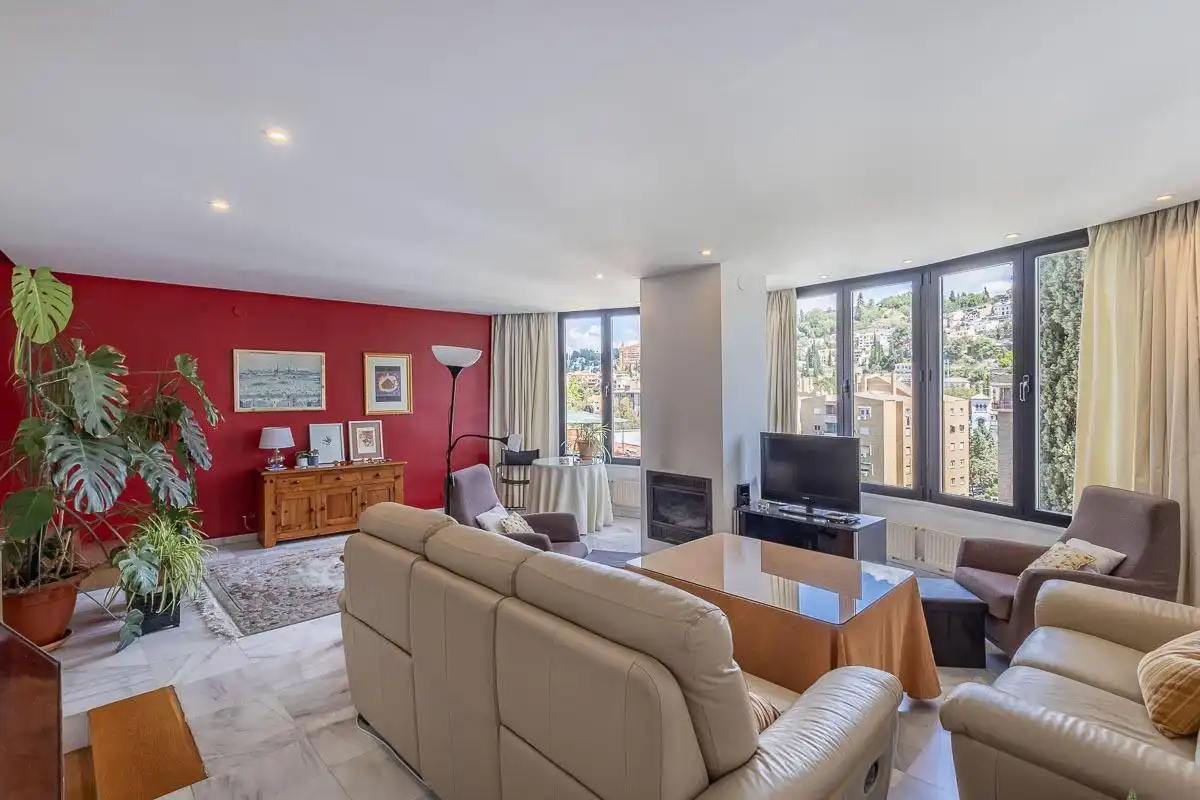 Living room of Houses for sale in Granada  with Air Conditioner, Terrace and Storage room