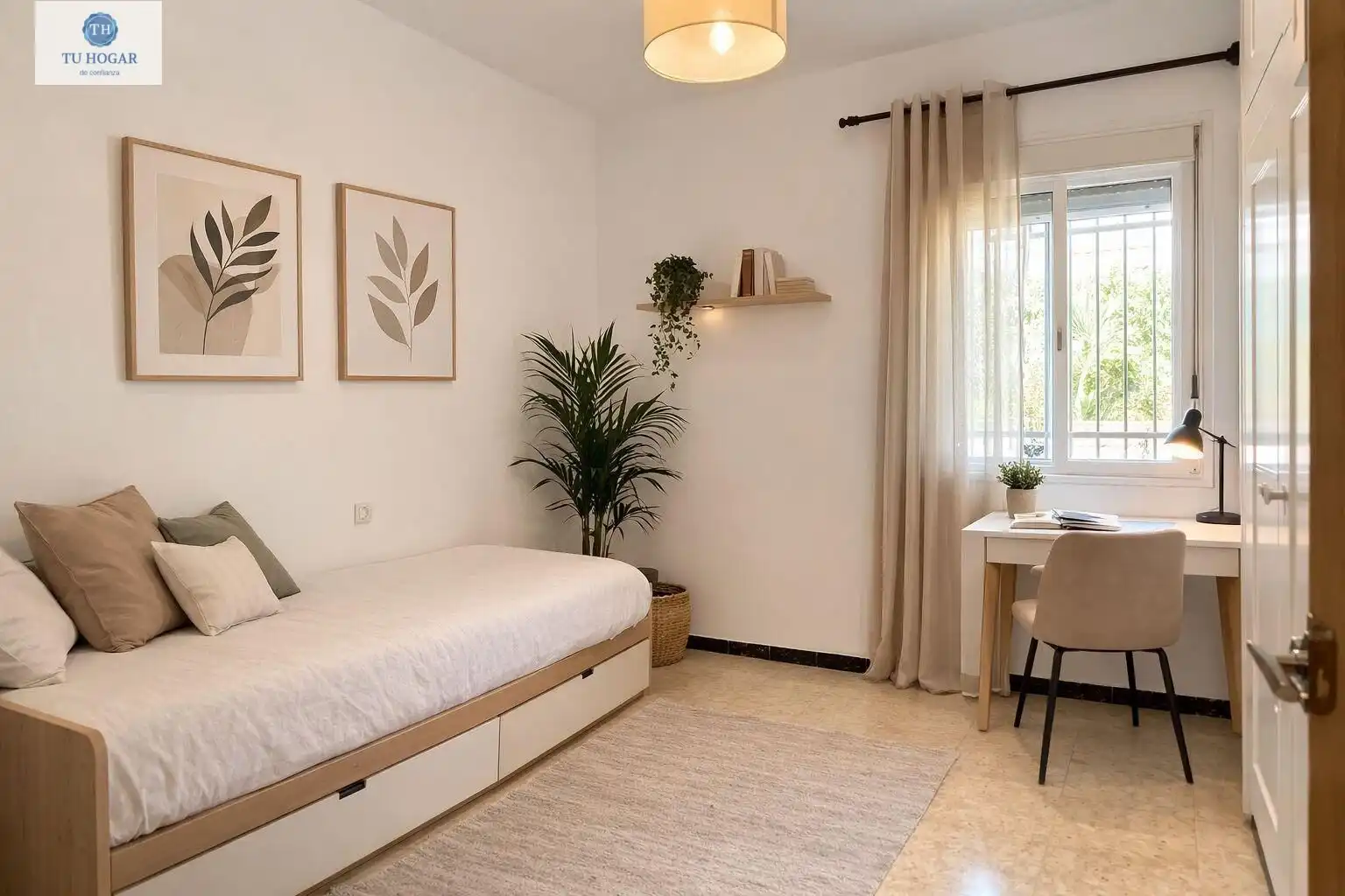 Schlafzimmer von Haus oder Chalet zum Verkauf in Alcalá de Guadaira mit Klimaanlage, Heizung und Privatgarten