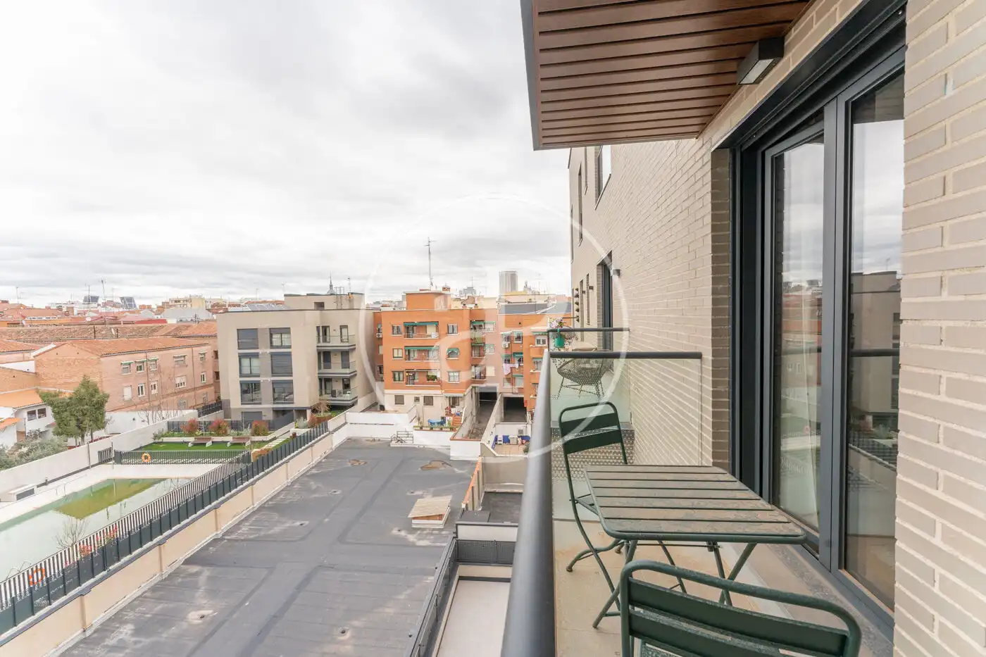 Terrasse von Wohnung zur Miete in Madrid mit Klimaanlage, Heizung und Privatgarten