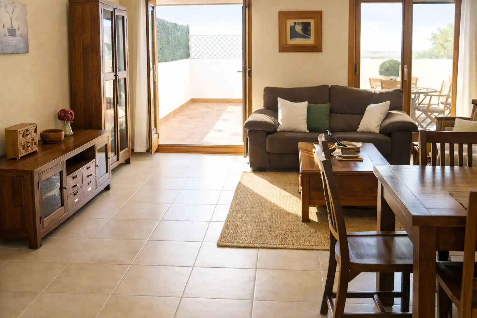 Living room of Duplexes for sale in Massalfassar  with Air Conditioner, Heating and Terrace