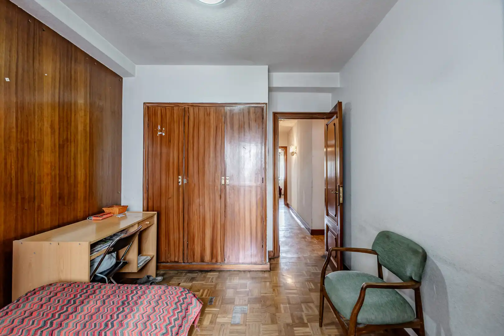 Schlafzimmer von Wohnung zum Verkauf in Madrid mit Heizung, Terrasse und Möbliert