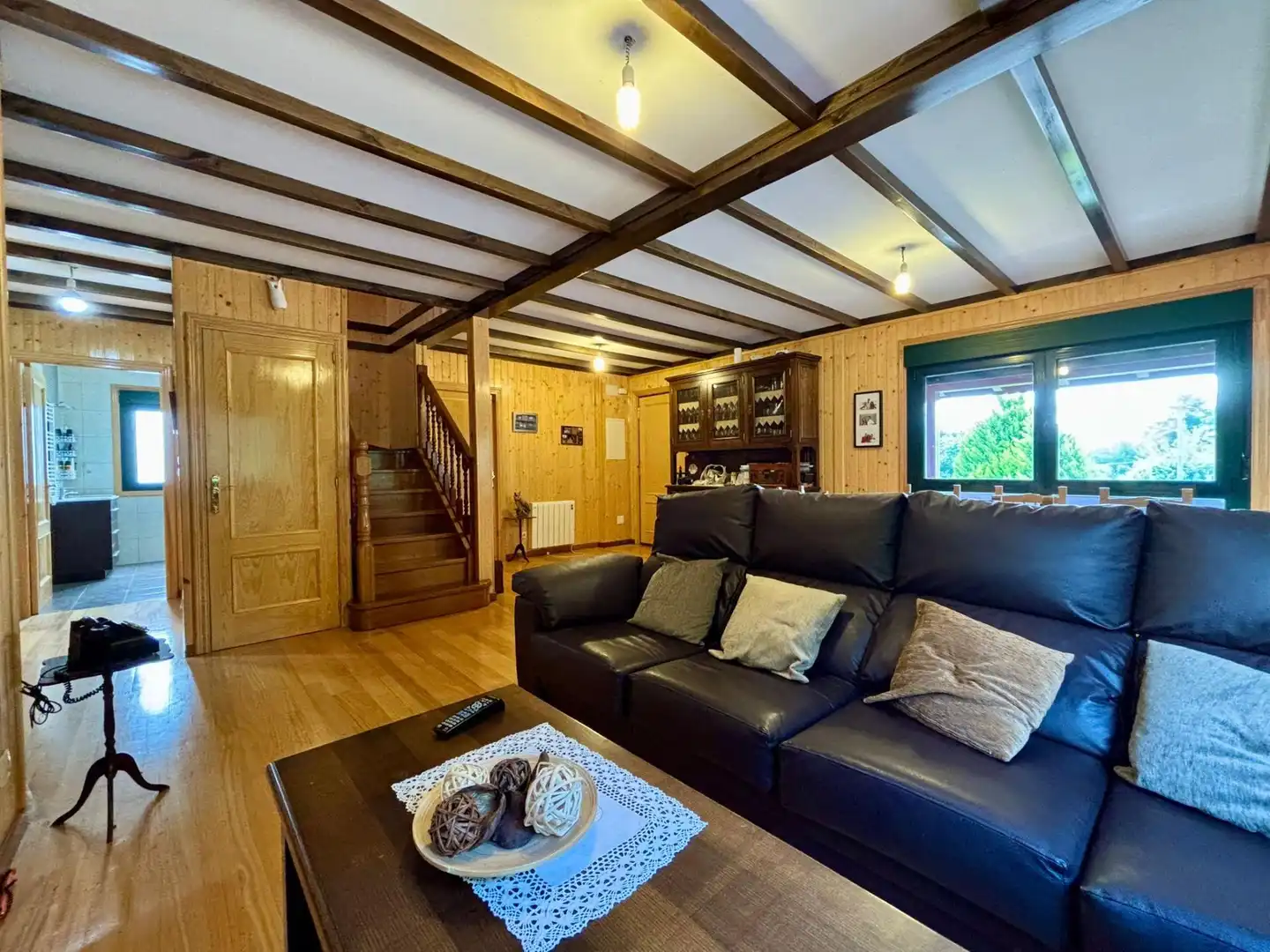 Living room of Houses for sale in Parada de Sil  with Heating, Private garden and Swimming Pool