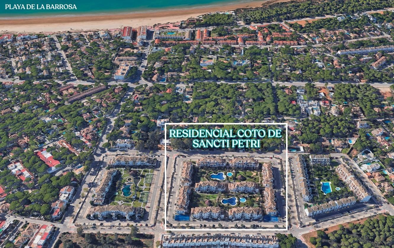 Exterior view of Apartment for sale in Chiclana de la Frontera  with Private garden, Terrace and Furnished