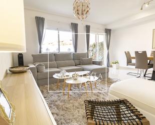 Sala d'estar de Casa adosada en venda en Alicante / Alacant amb Aire condicionat, Calefacció i Terrassa