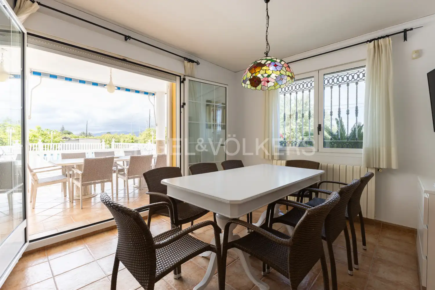 Comedor de Finca rústica en venta en Piles con Aire acondicionado, Calefacción y Jardín privado