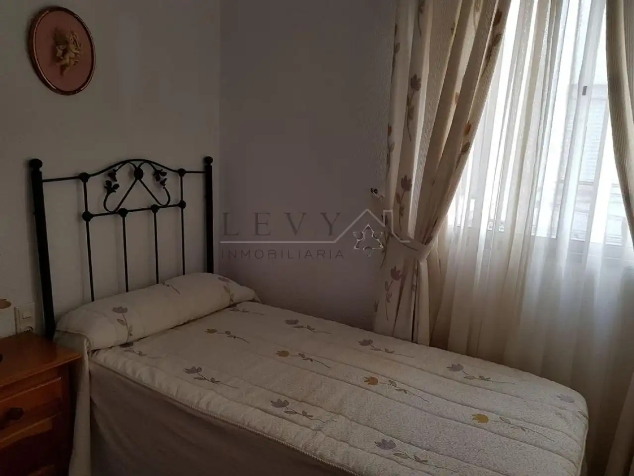 Schlafzimmer von Wohnung zur Miete in Málaga mit Heizung und Möbliert