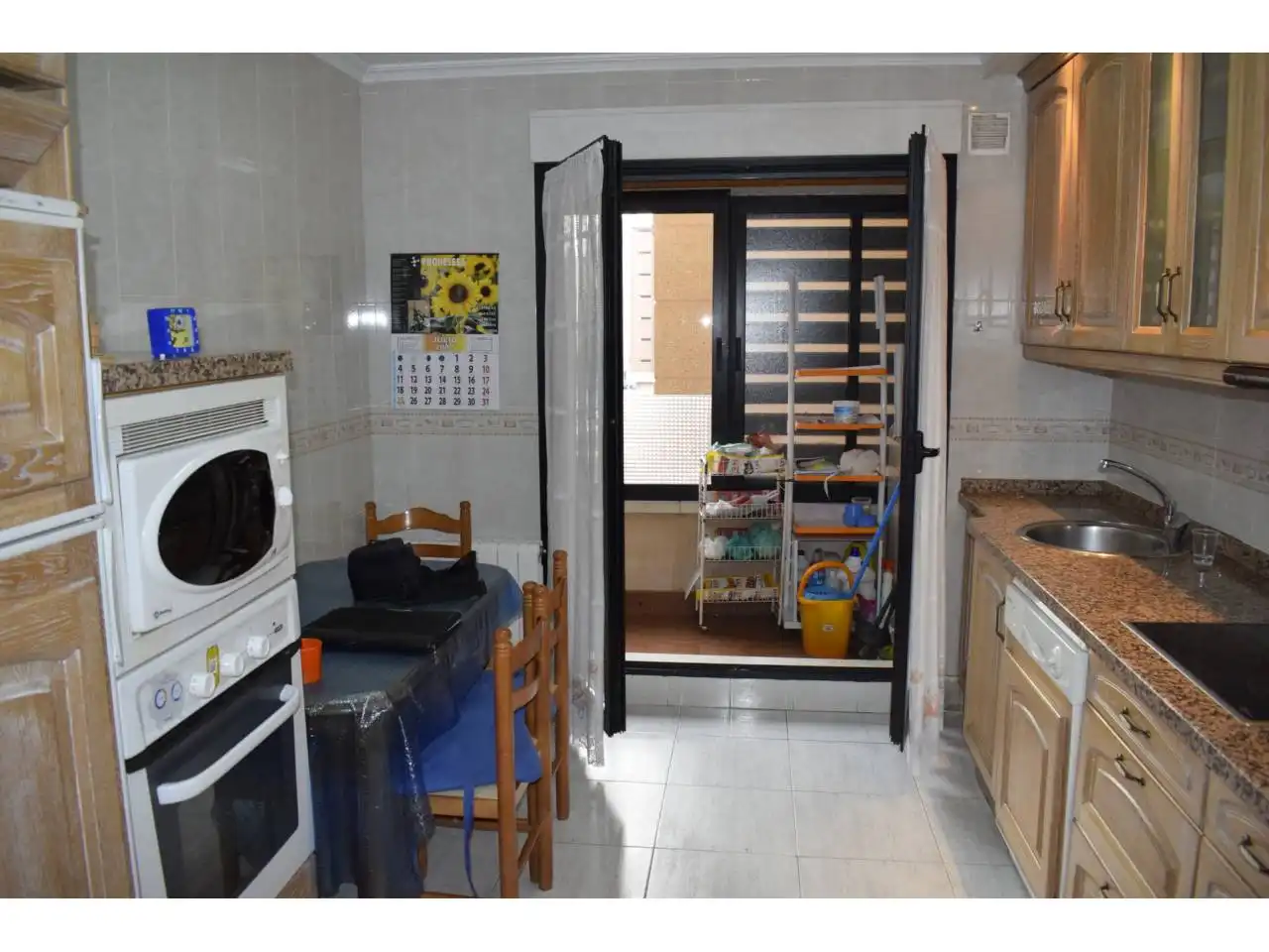 Kitchen of Flat for rent in León Capital   with Heating, Terrace and Furnished