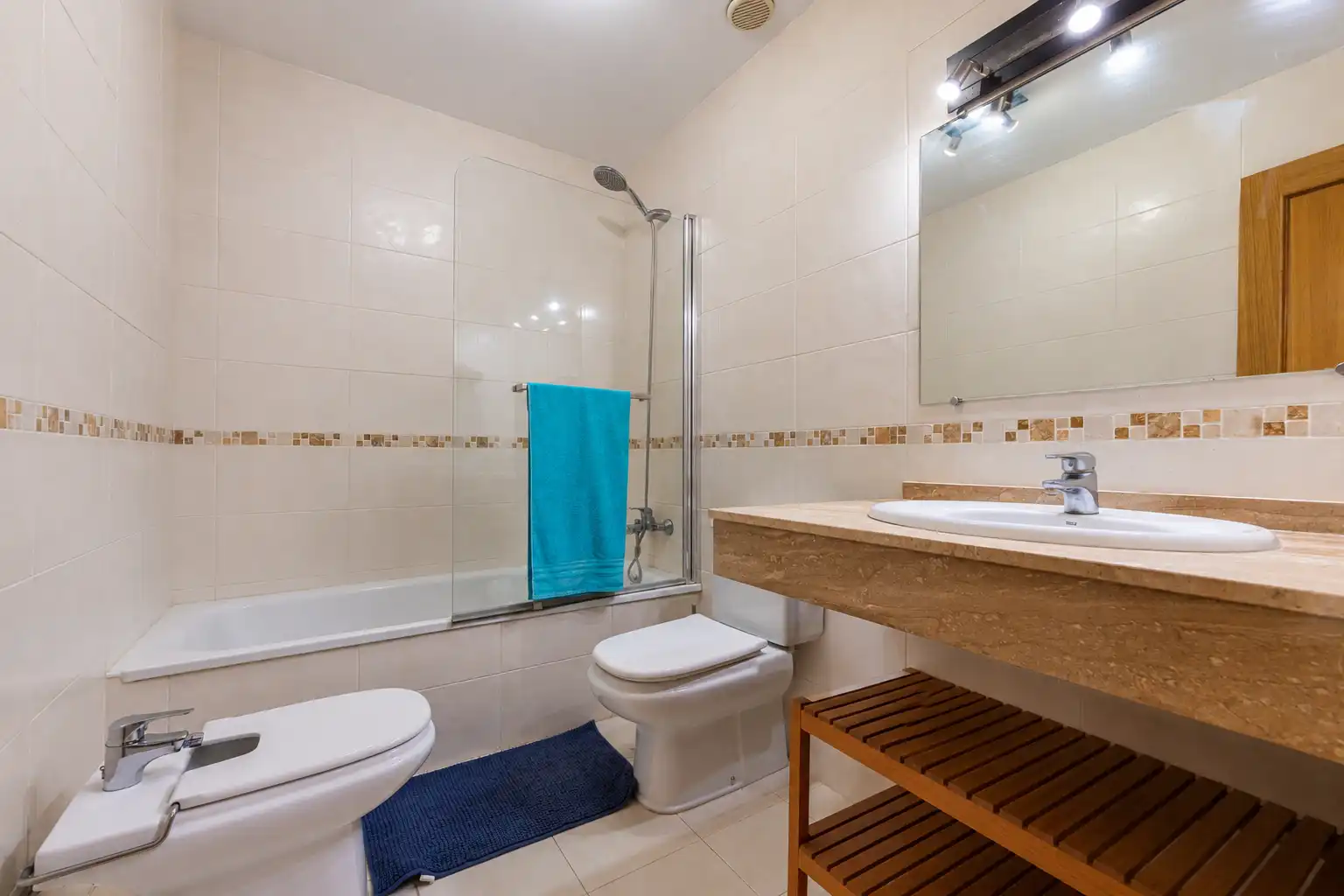 Baño de Apartamento en venta en Mijas con Aire acondicionado, Terraza y Piscina