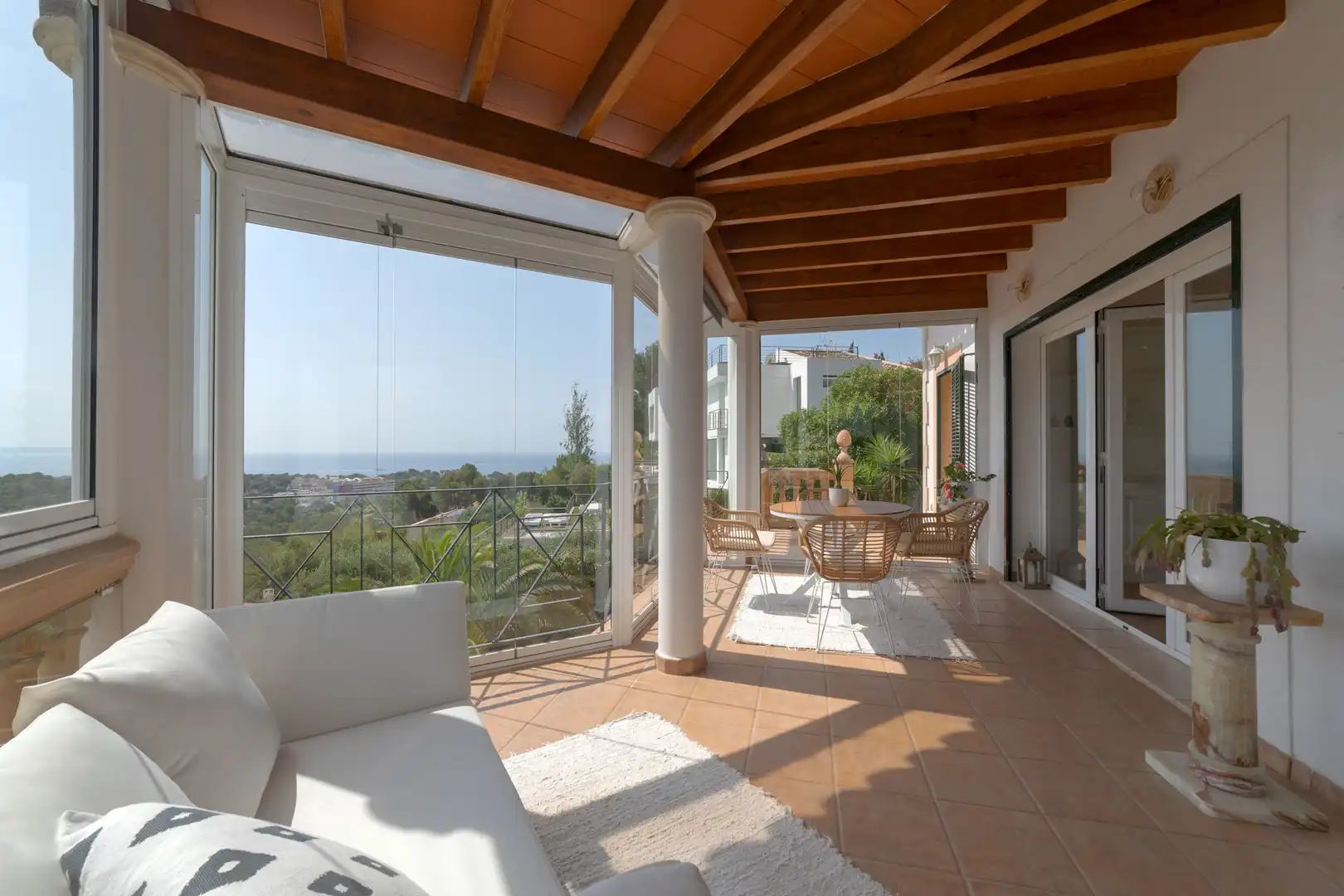 Terraza de Casa o chalet de alquiler en Calvià con Aire acondicionado, Jardín privado y Terraza