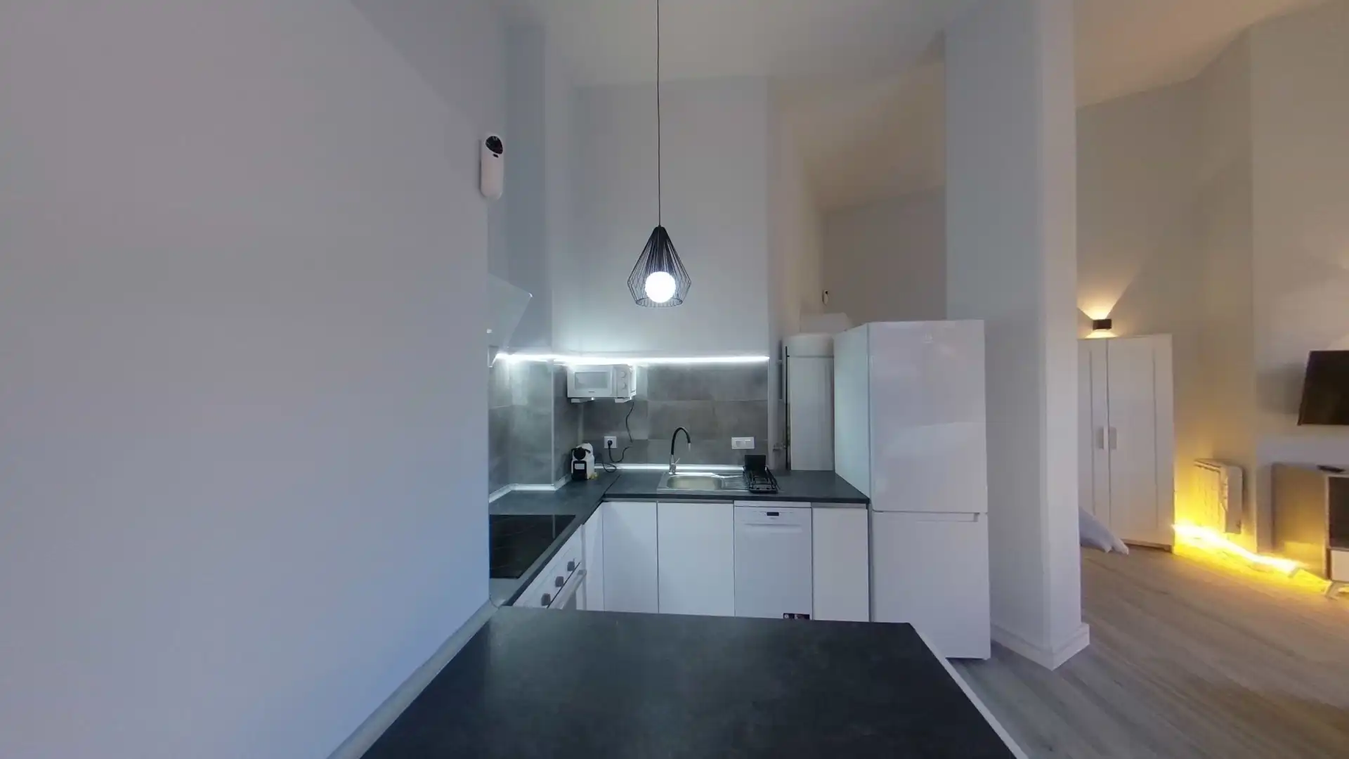 Kitchen of Flat for rent in  Madrid Capital  with Heating and Furnished
