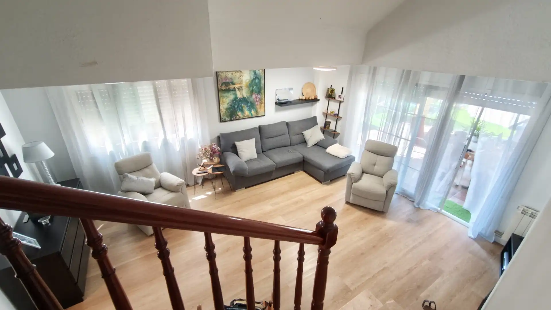Sala de estar de Casa adosada en venta en Sant Salvador de Guardiola con Calefacción, Jardín privado y Parquet