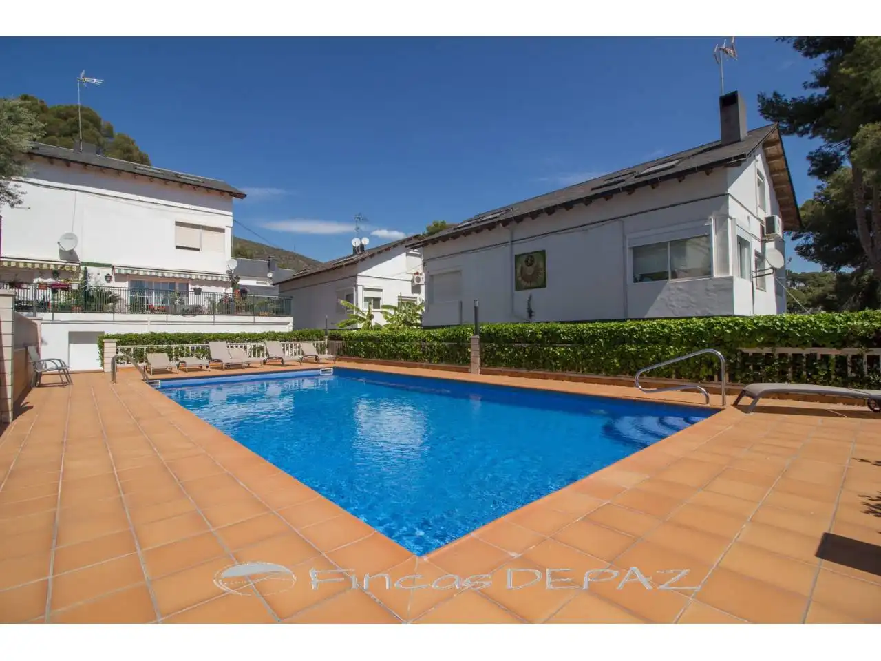 Exterior view of Detached homes for sale in Castelldefels  with Air Conditioner, Heating and Private garden