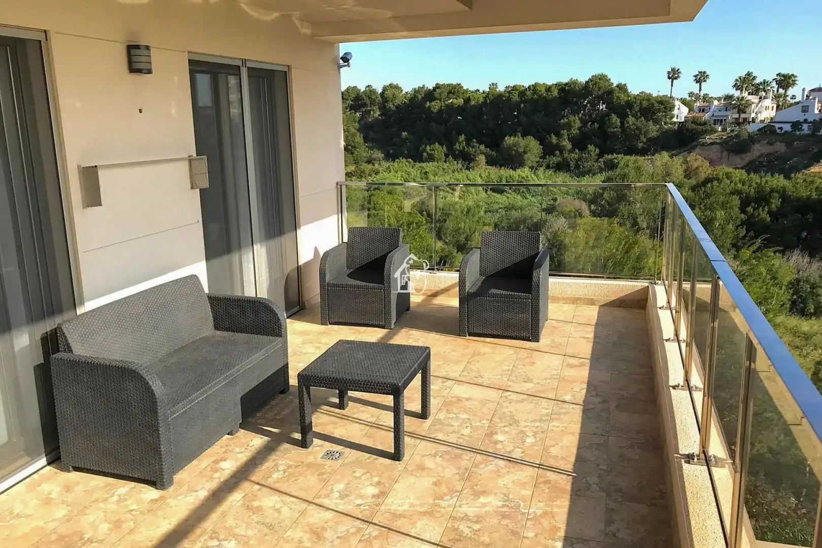 Terraza de Apartamento de alquiler en Orihuela con Aire acondicionado, Terraza y Piscina