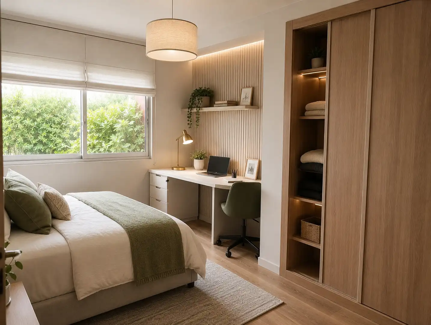 Habitación de Casa adosada en venta en A Coruña Capital  con Jardín privado, Trastero y Amueblado