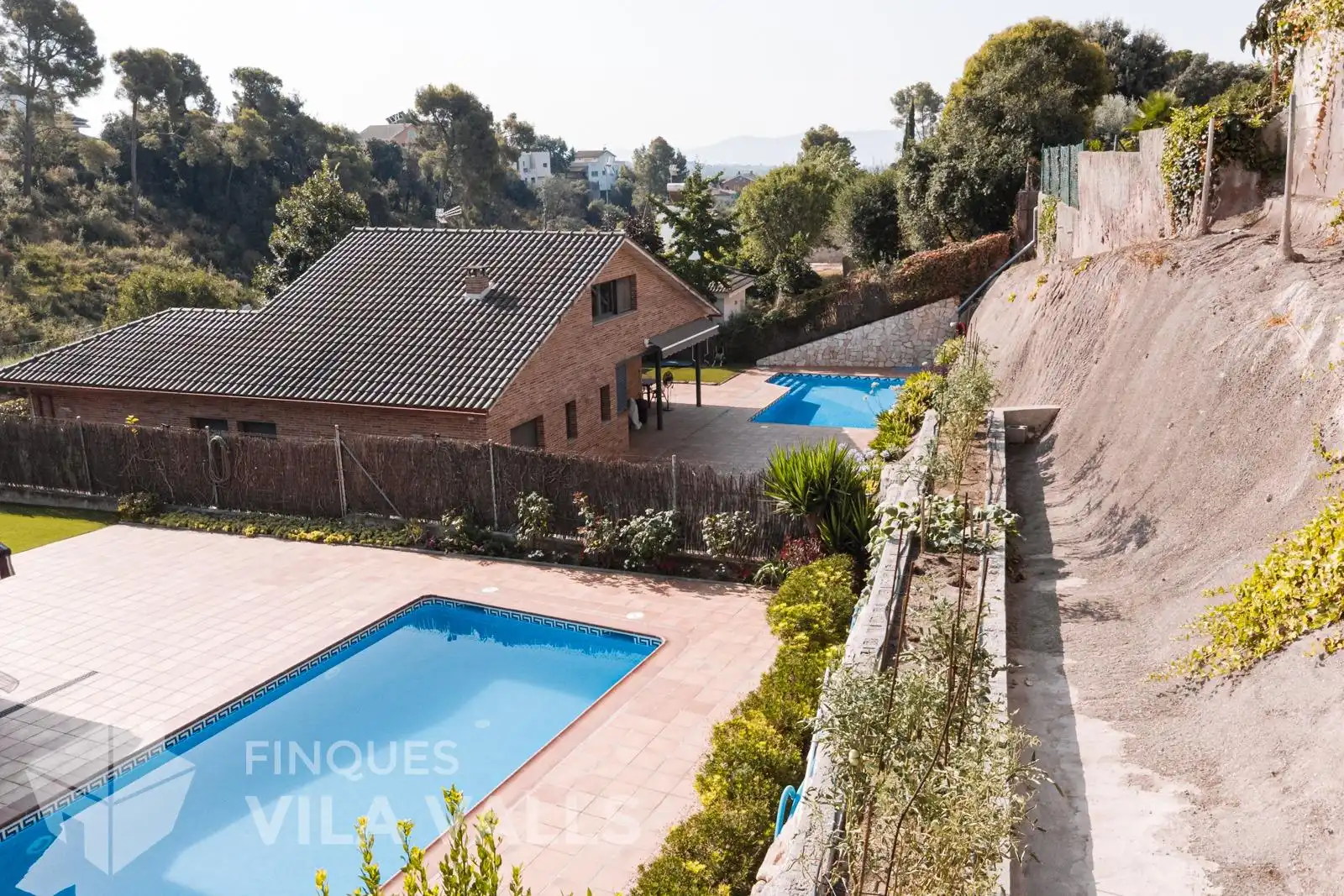 Piscina de Casa o xalet en venda en Caldes de Montbui amb Calefacció, Jardí privat i Piscina