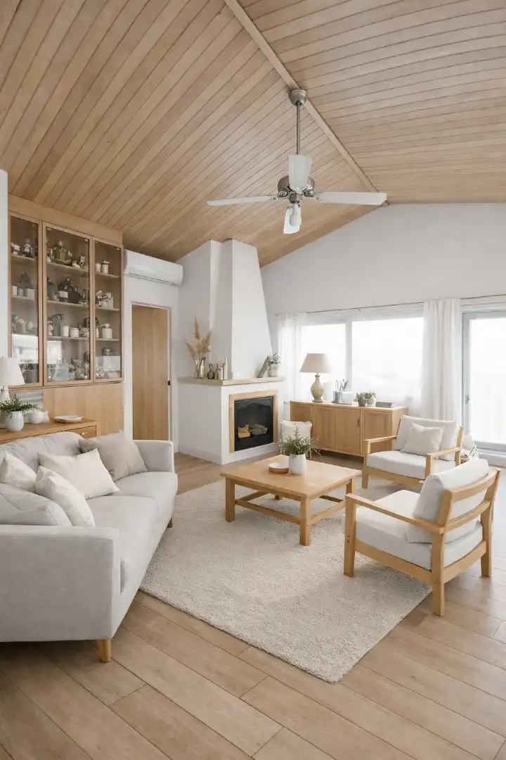 Sala de estar de Dúplex en venta en Vilablareix con Parquet, Terraza y Horno