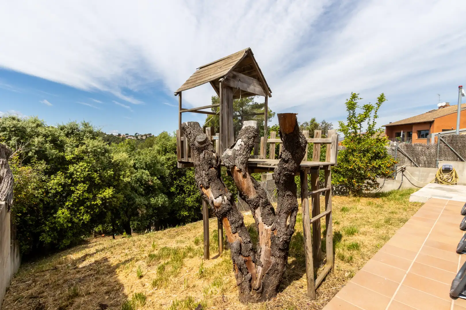 Garden of Detached homes for sale in Sant Cugat del Vallès  with Air Conditioner, Heating and Terrace