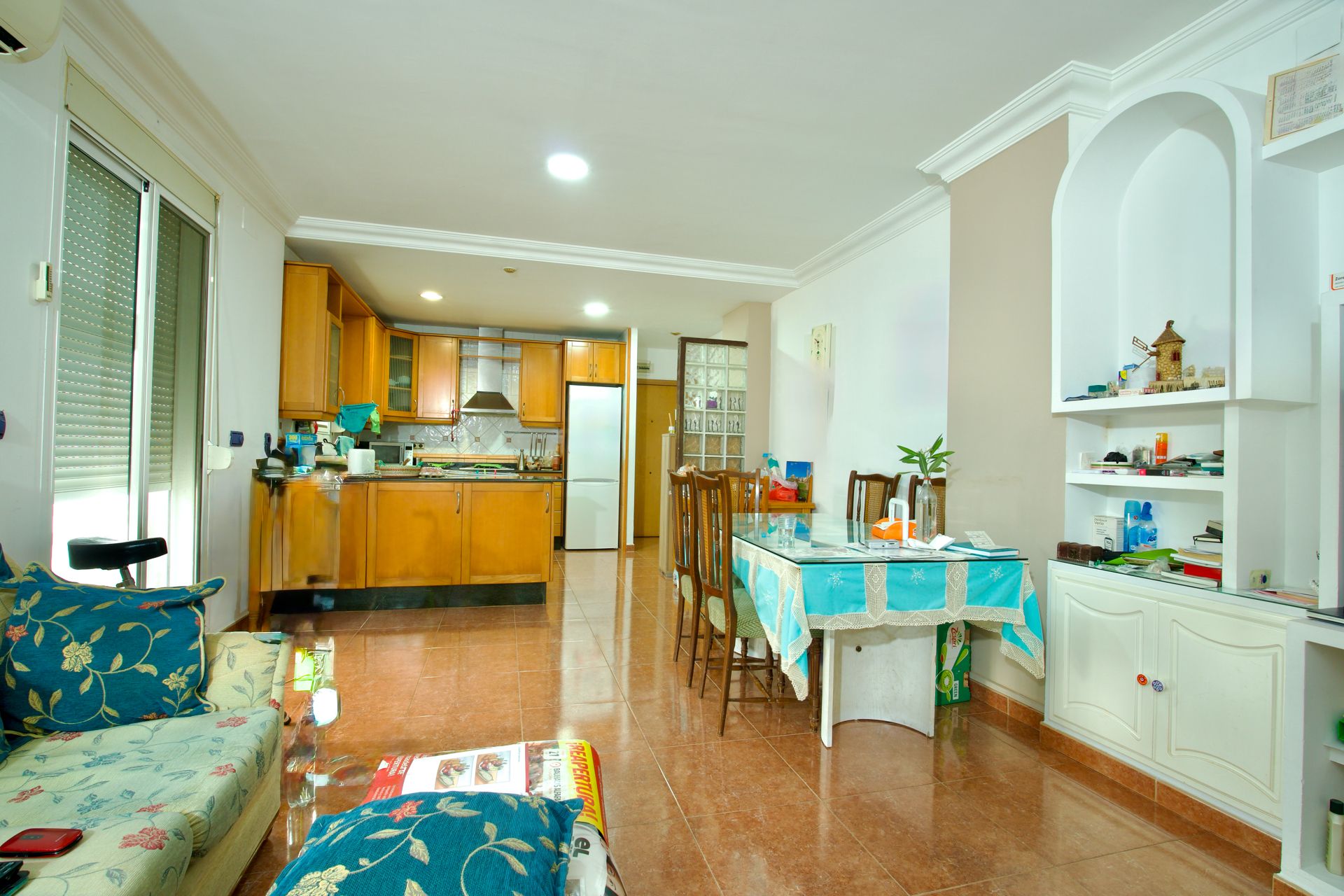 Kitchen of Flat for sale in  Valencia Capital  with Air Conditioner, Heating and Terrace