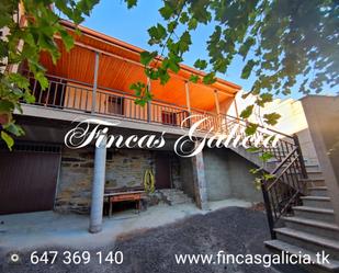 Exterior view of Single-family semi-detached for sale in Castrelo do Val  with Private garden, Terrace and Furnished