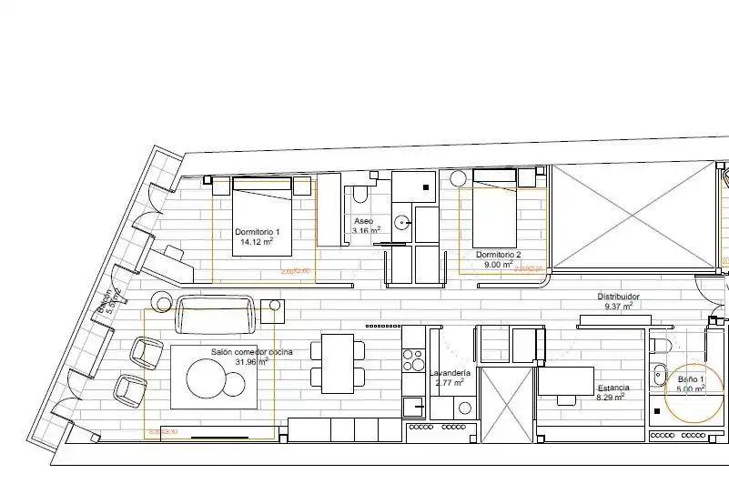Appartement avec terrasse à vendre à fernandez la torre, imagen 3