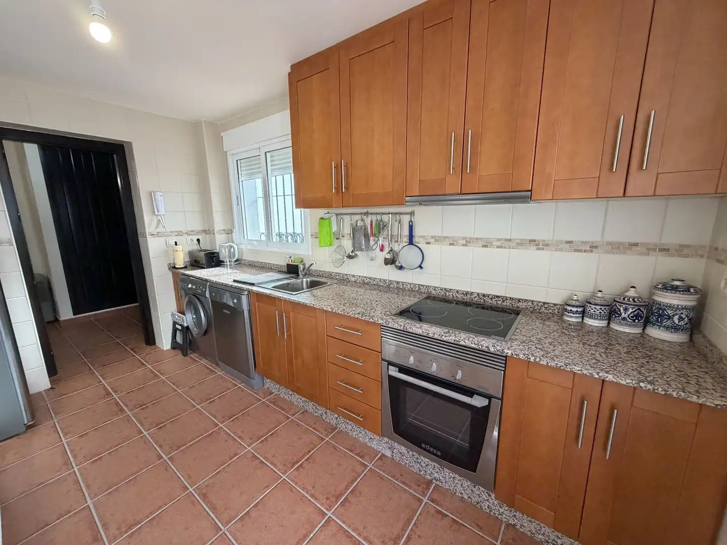 Cocina de Casa o chalet en venta en Fuente Álamo de Murcia con Aire acondicionado, Jardín privado y Terraza