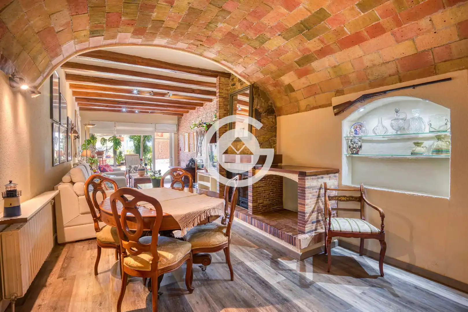 Comedor de Casa adosada en venta en Palafrugell con Calefacción, Parquet y Terraza