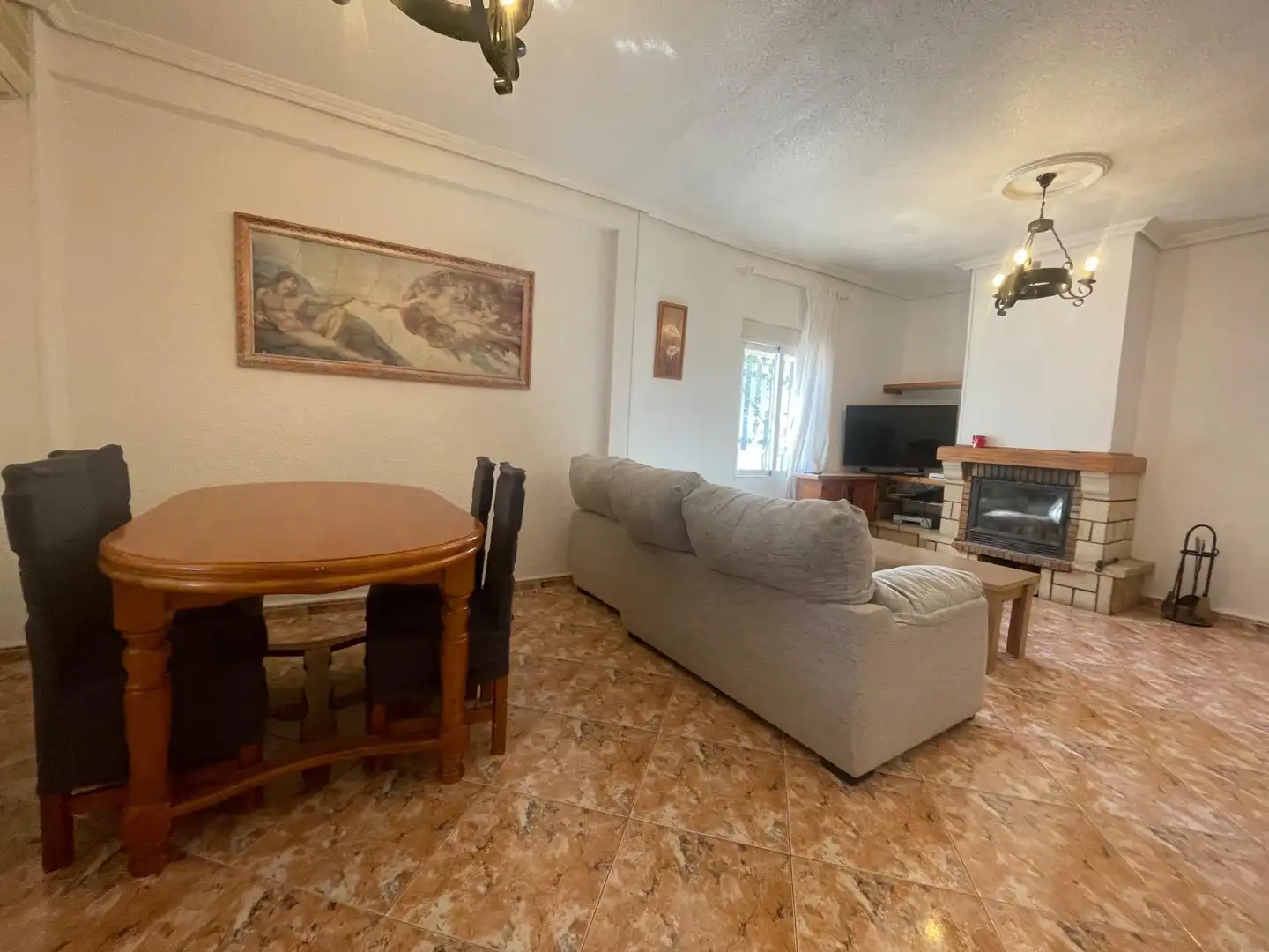 Sala d'estar de Casa o xalet en venda en Aspe amb Aire condicionat, Terrassa i Traster