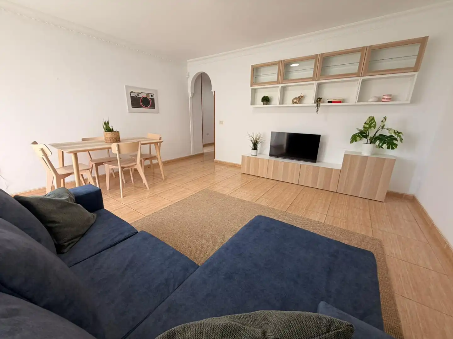 Living room of Flat for sale in San Miguel de Abona  with Storage room, Furnished and Balcony