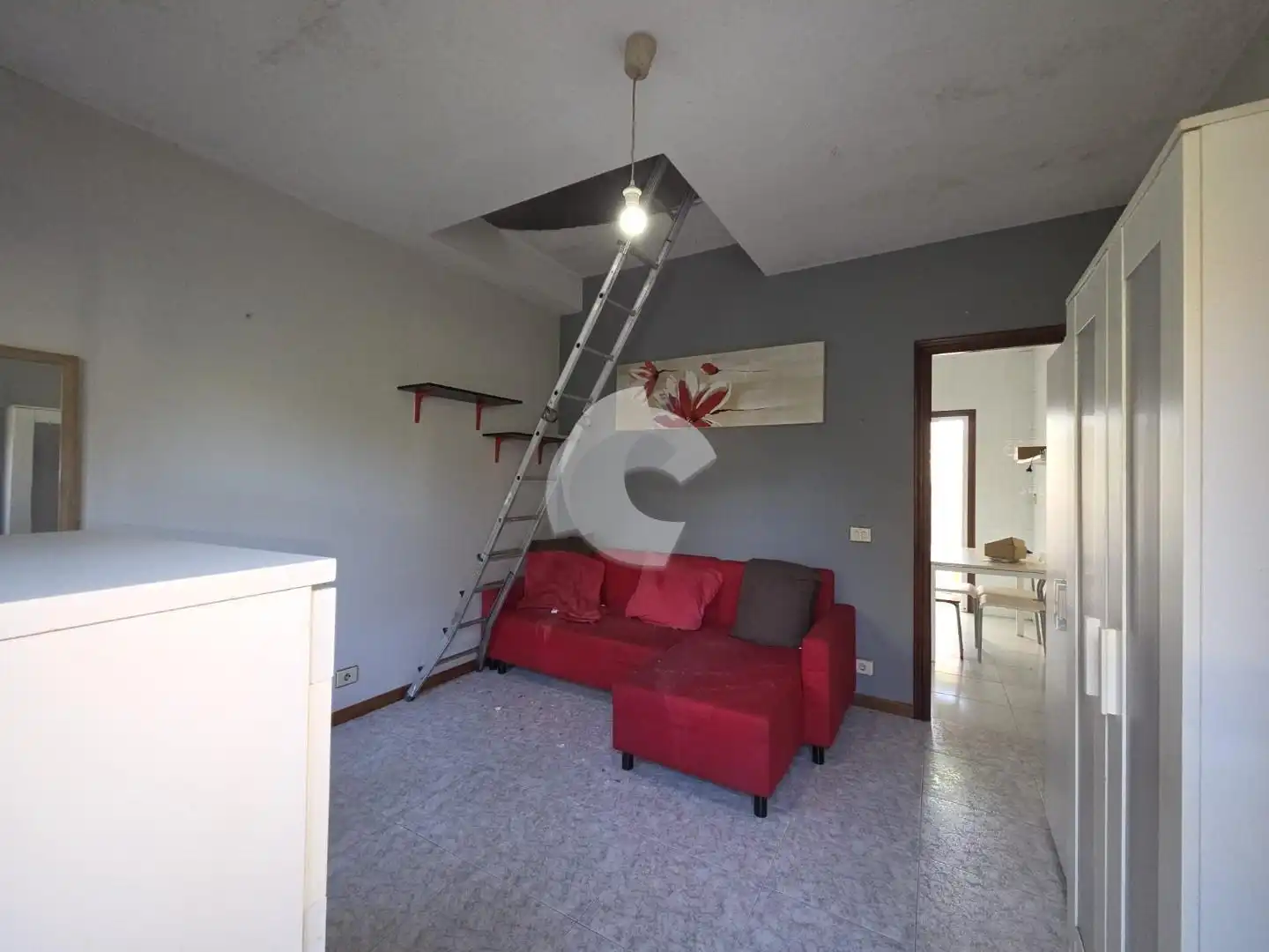 Sala de estar de Casa adosada en venta en Vigo 