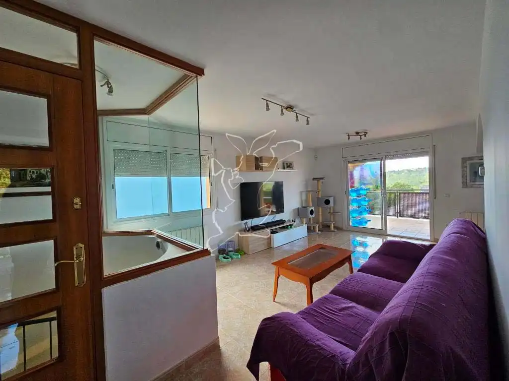 Sala de estar de Casa o chalet en venta en Vidreres con Jardín privado, Terraza y Piscina
