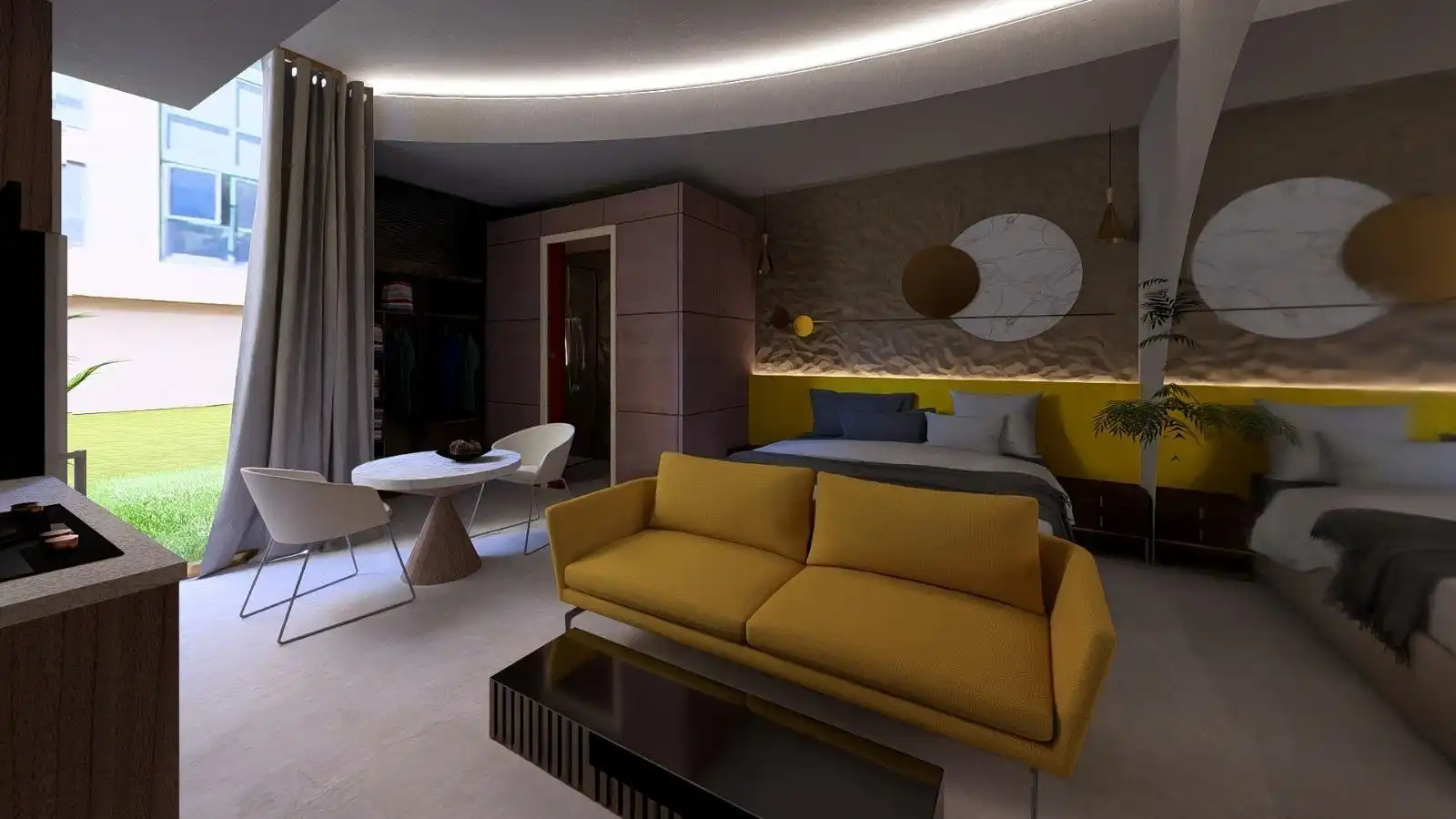 Wohnzimmer von Wohnung zum Verkauf in Málaga mit Klimaanlage