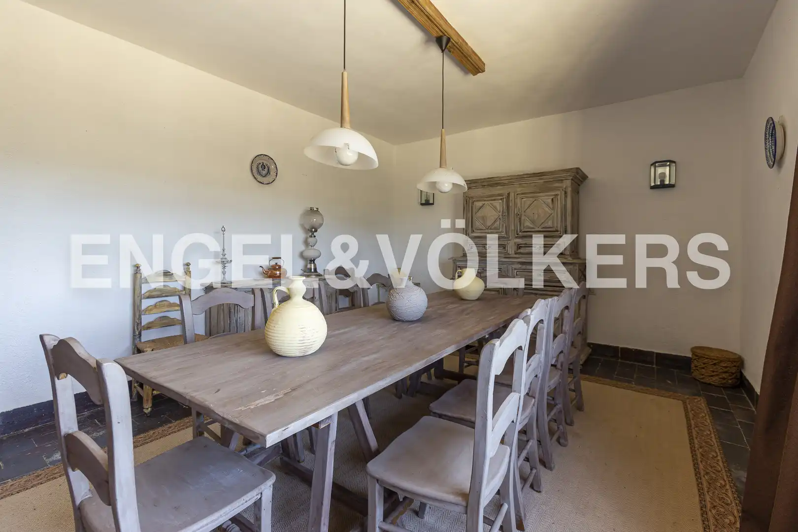 Comedor de Finca rústica en venta en Villanueva de la Cañada con Calefacción
