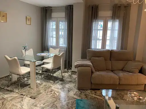 Sala de estar de Piso de alquiler en Huelva con Aire acondicionado, Amueblado y Balcón