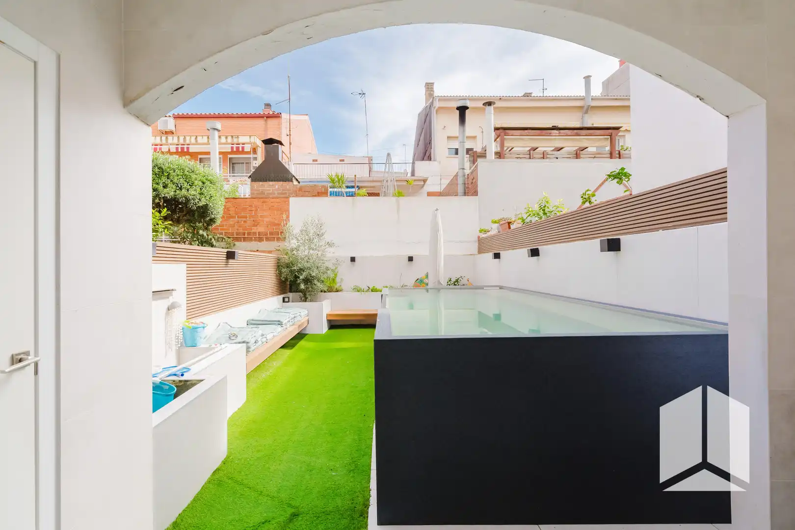 Piscina de Casa o xalet en venda en Castelldefels amb Terrassa, Piscina i Balcó