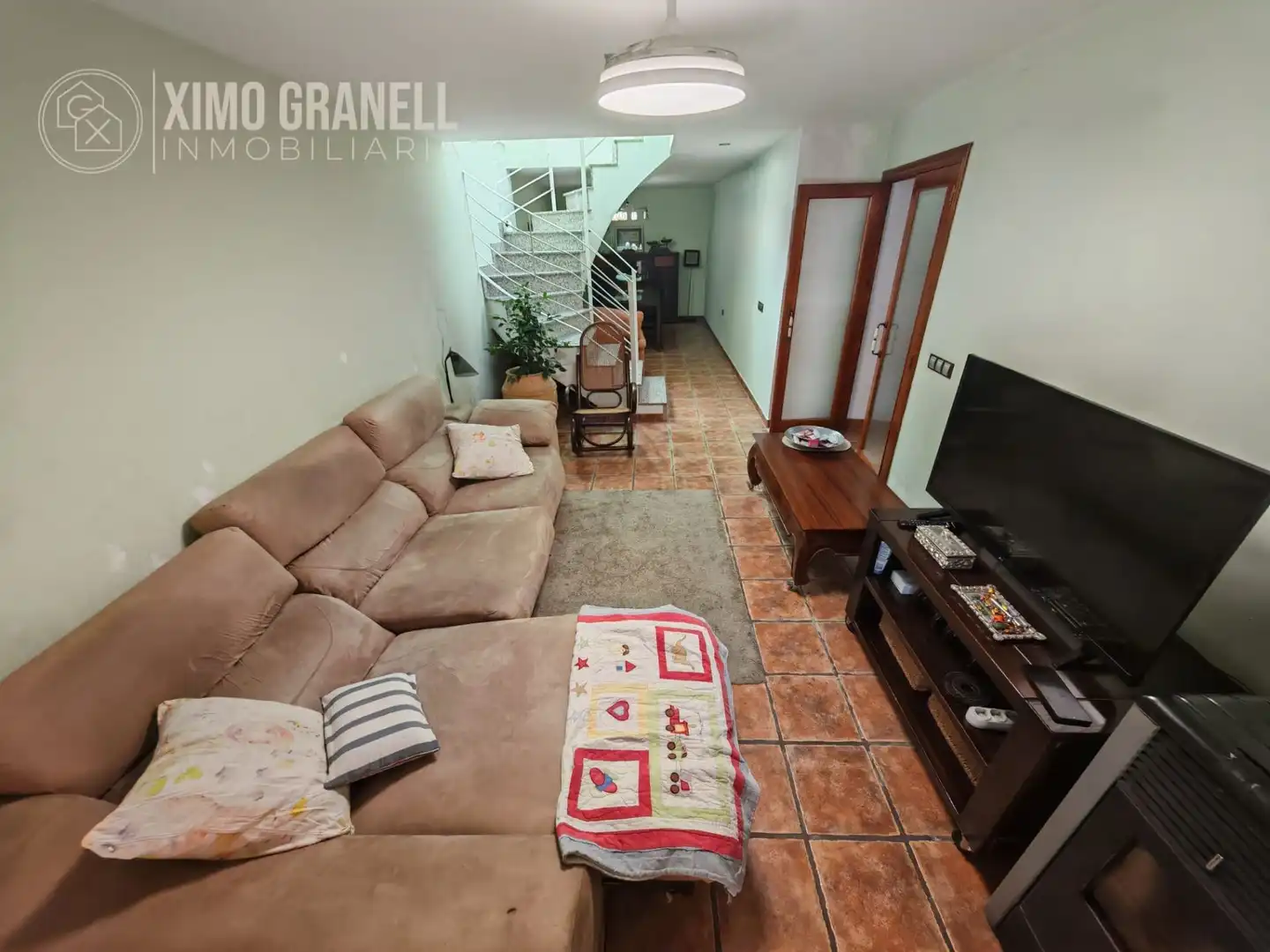 Sala d'estar de Casa o xalet en venda en Alfondeguilla amb Calefacció, Jardí privat i Terrassa
