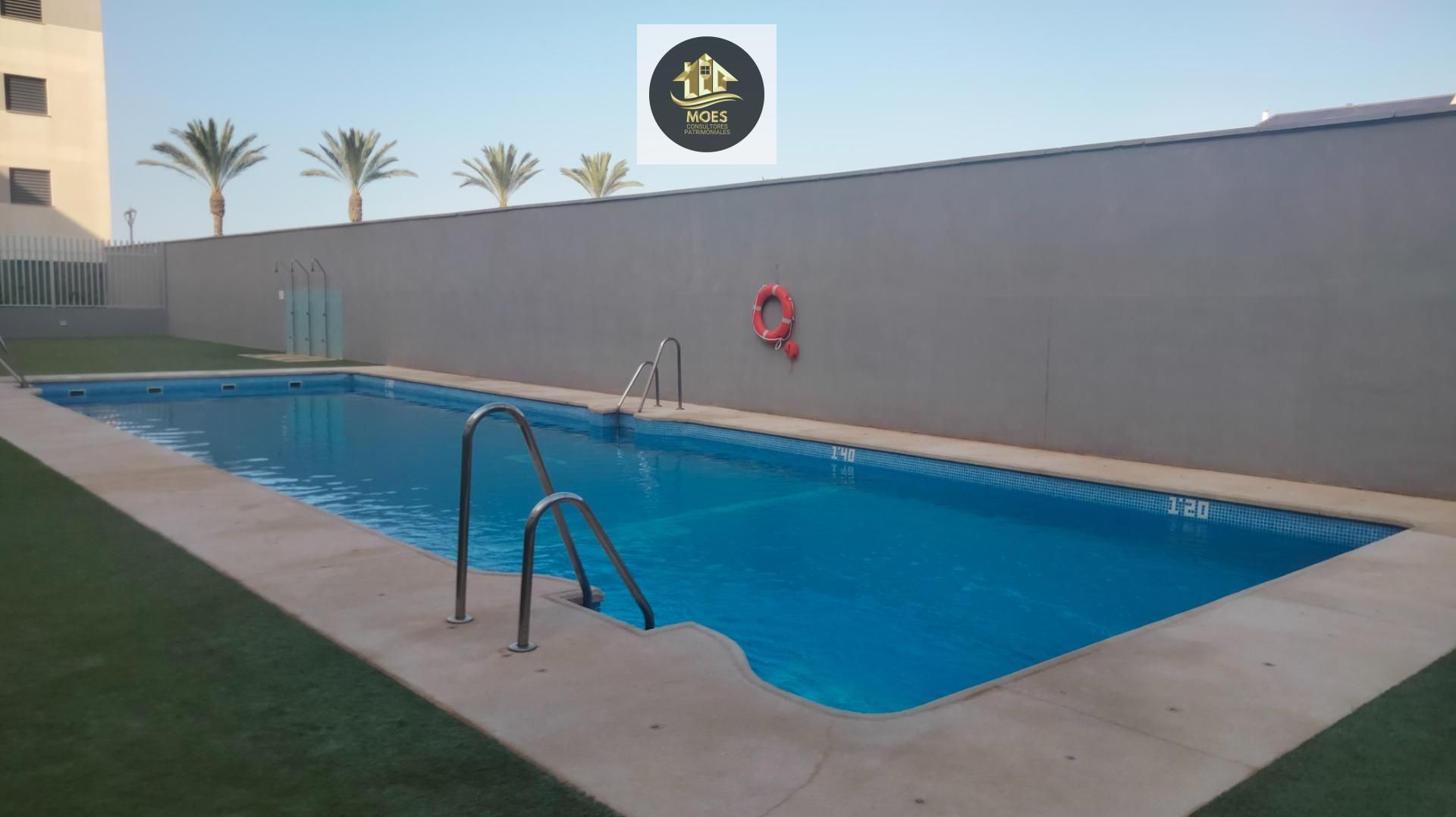 Swimming pool of Attic for sale in Roquetas de Mar  with Private garden, Terrace and Community pool