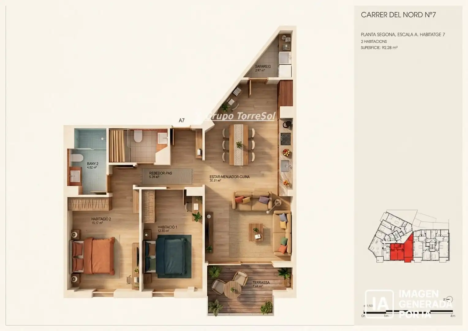 Piso en venta en del Nord, Centre