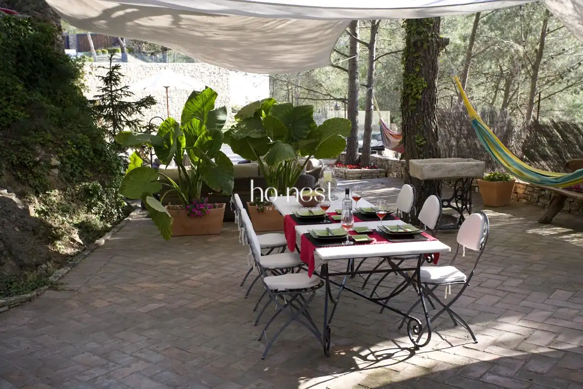 Terrassa de Casa o xalet en venda en Pontons amb Calefacció, Jardí privat i Piscina