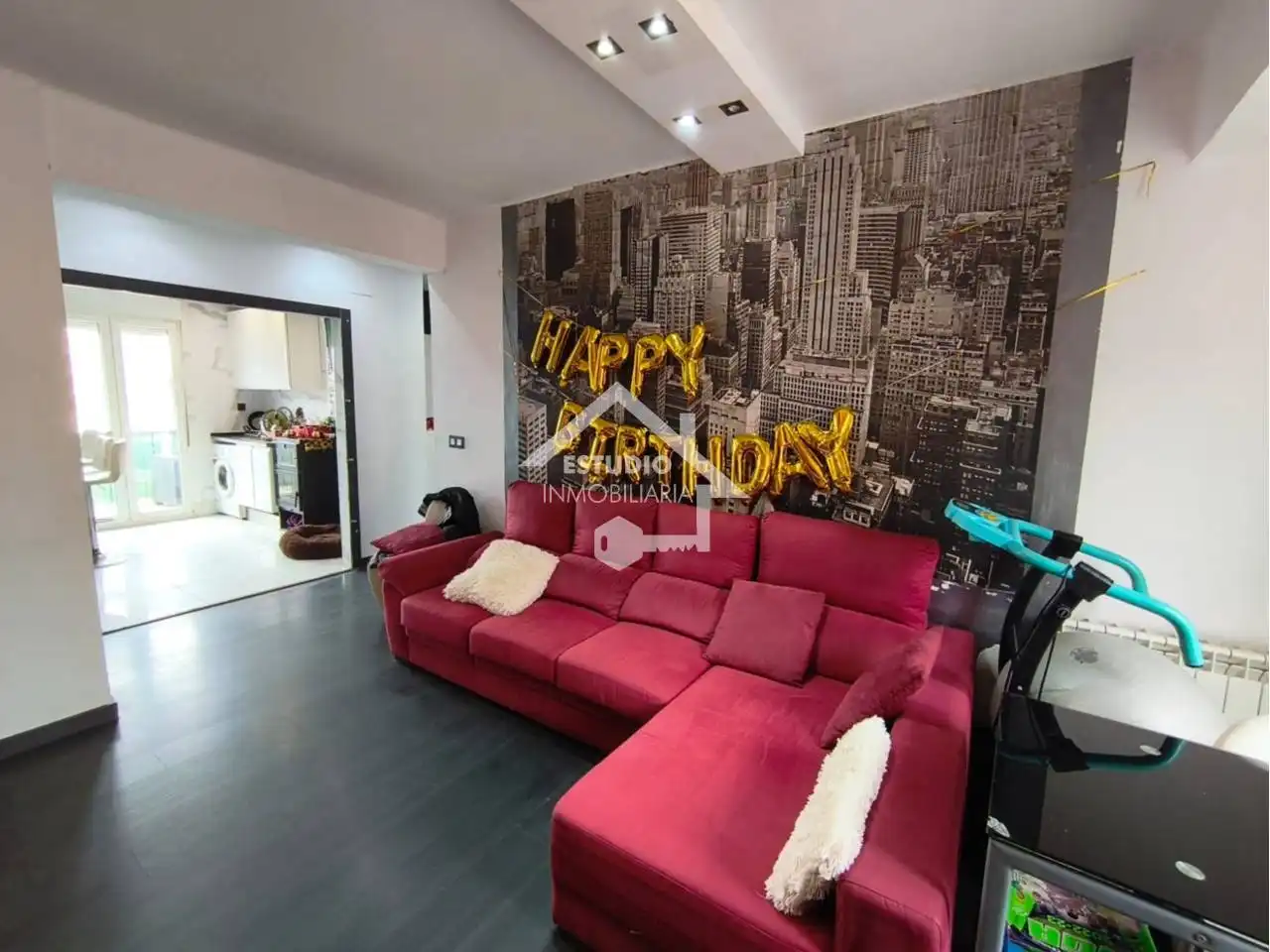 Sala de estar de Piso en venta en Fuenmayor con Calefacción, Terraza y Trastero