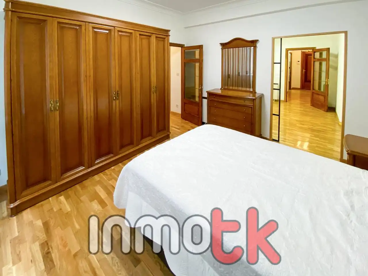 Bedroom of Flat for rent in A Coruña Capital   with Heating, Parquet flooring and Furnished