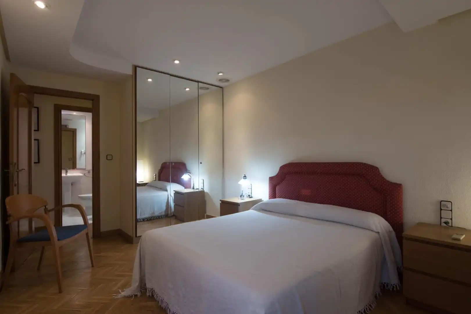 Schlafzimmer von Wohnung zur Miete in Murcia mit Heizung, Parkett und Terrasse