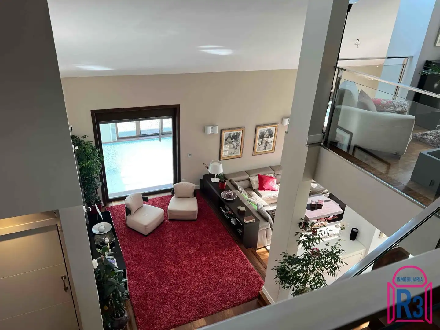 Sala de estar de Casa o chalet en venta en Cuadros con Calefacción, Terraza y Piscina