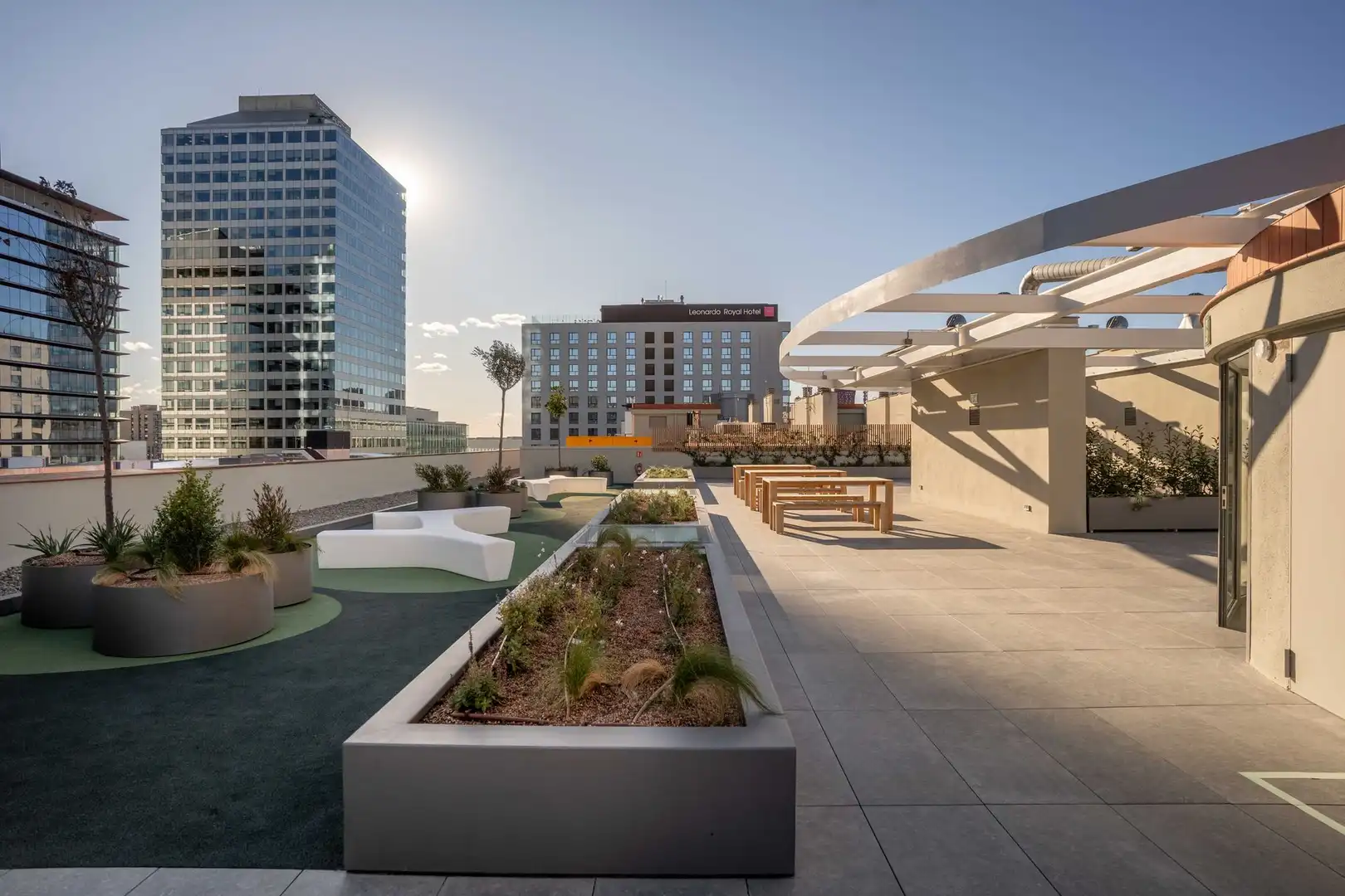 Terrasse von Büro zur Miete in Sants - Montjuïc