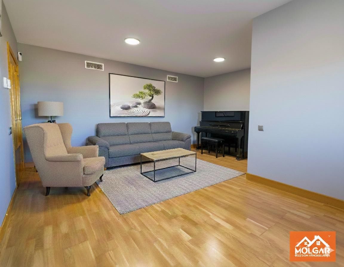 Living room of Flat for sale in San Sebastián de los Reyes  with Air Conditioner, Heating and Private garden