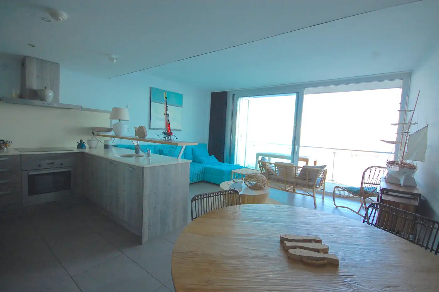 Sala d'estar de Apartament en venda en L'Escala amb Aire condicionat, Calefacció i Terrassa