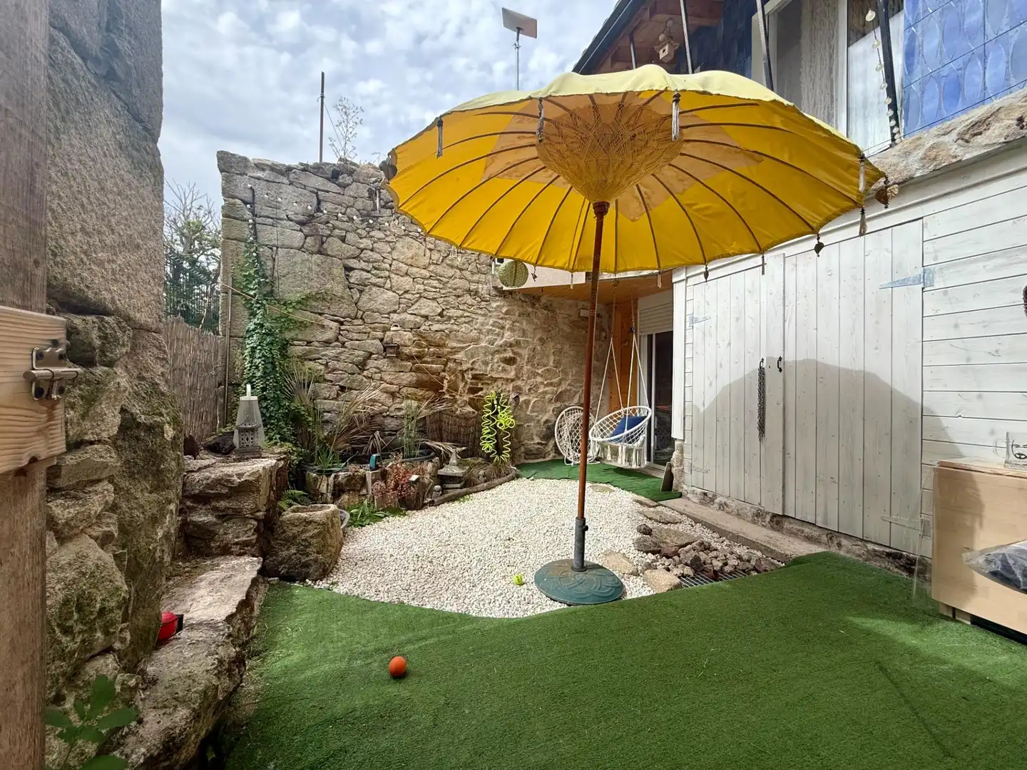 Terraza de Casa o chalet en venta en Sober con Jardín privado, Piscina y Amueblado